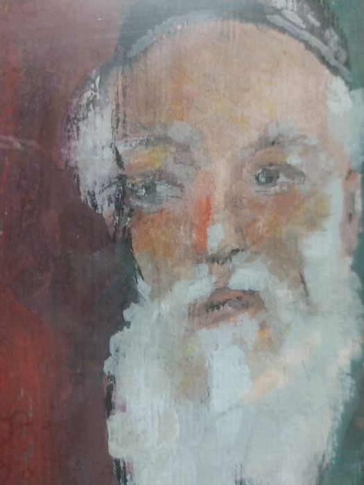 "RABINUL" - pictură autentică cu patină de epocă