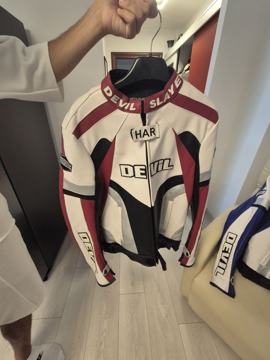 Geaca moto piele