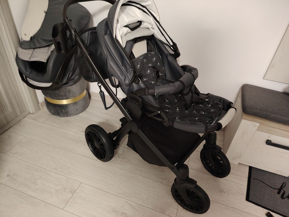 Carucior 3 în 1 Krausman Rider Soft Grey
