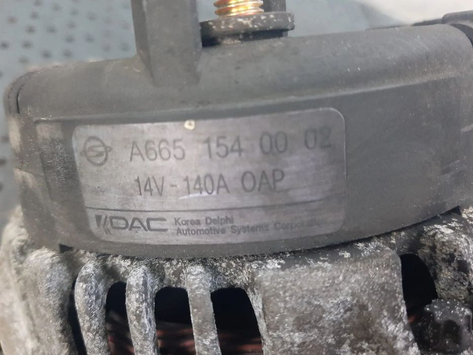 alternator 2.7 xdi 665925 ssangyong  rexton a6651540002