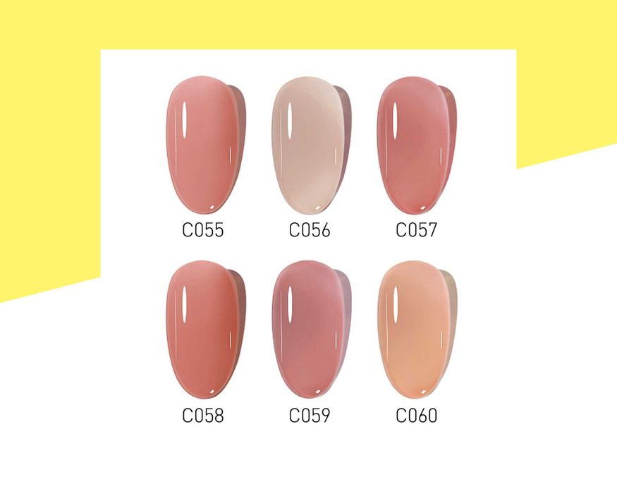 Професионален гел лак CANNI, основа за френски маникюр - 16 мл.