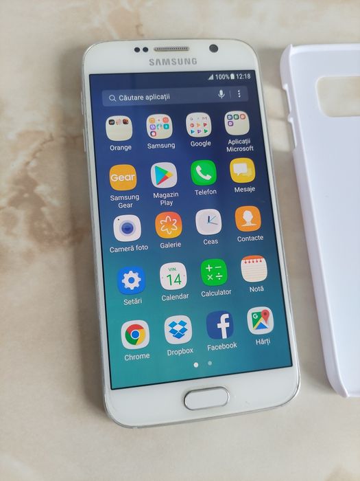 [S6] Vând Samsung Galaxy S6 White/Alb fără probleme + husă /poze reale