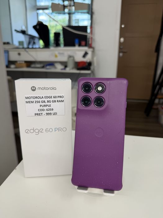 Motorola Edge 60 Pro, 256gb PURPLE cod unic 6259