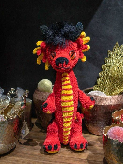 Игрушка  ручной работы дракон