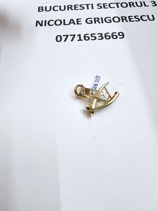 Vand cercei din aur 14 k 2.83 g cod 359