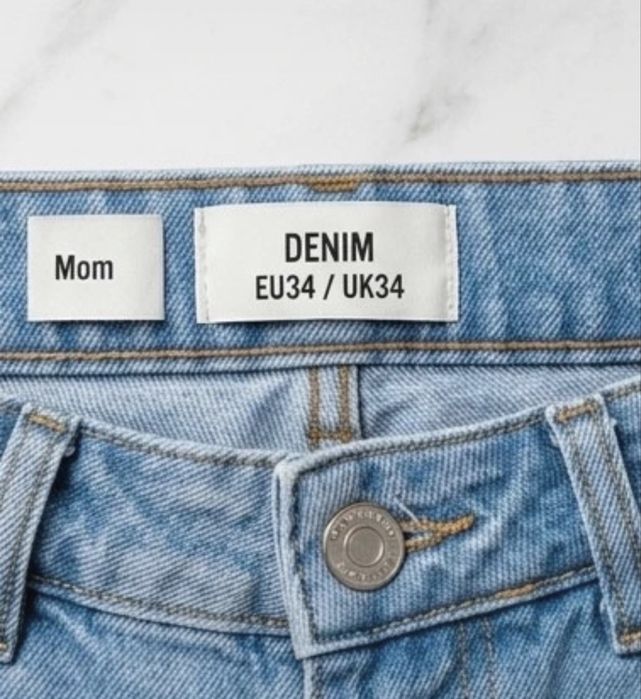 Blugi denim Mom fit