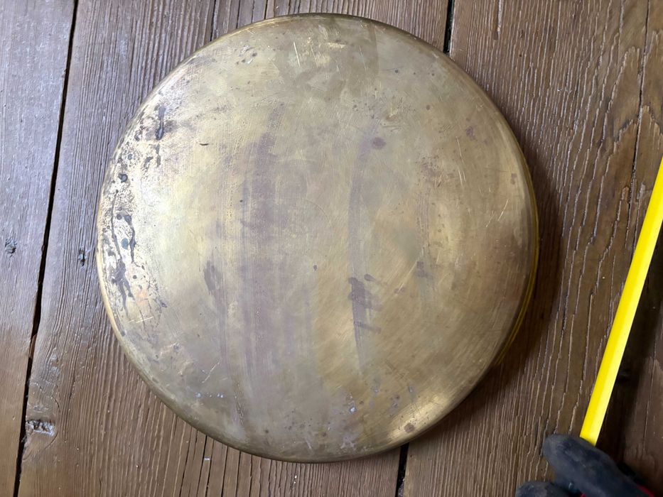 Tava mare din alama pentru servire eleganta veche antica