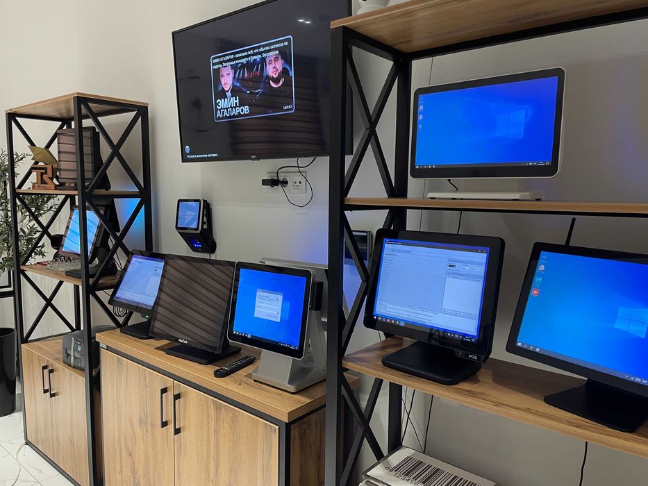 Monoblok kassa aparat pos tizim skaner chek printer orbit x printer