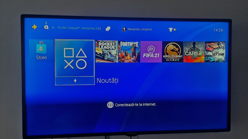 PS4 1TB + 2 Manete + AC Valhalla, MK11 (negociabil)