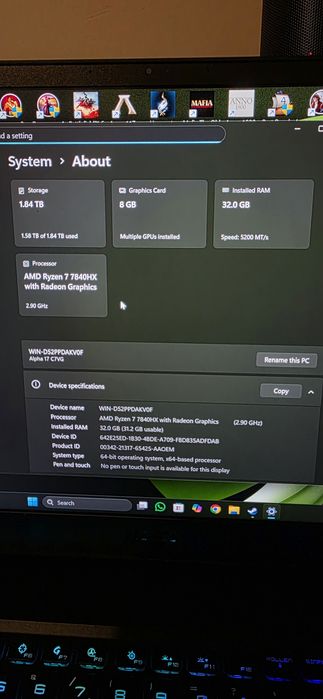 Laptop MSI ALPHA 17 C7V