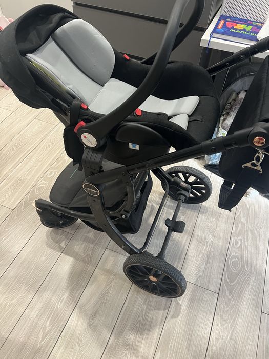 Коляска luxmom черная