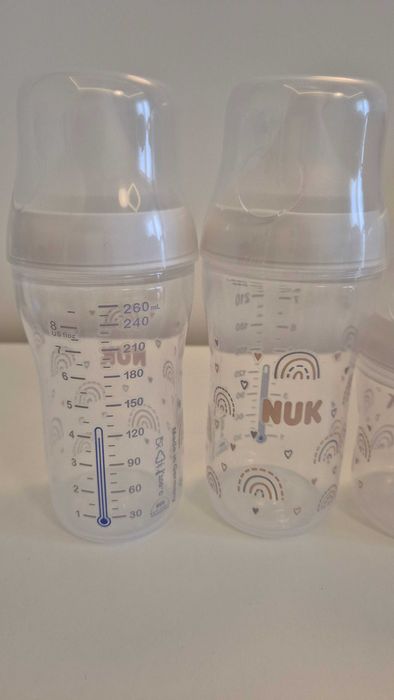 Сет шишета 8 части Nuk Perfect Match - Temperature Control, дъга