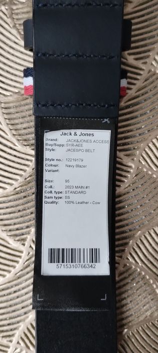 Două curele din piele Jack & jons maro și negru