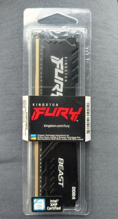 1x 8gb DDR4 3200mhz cl16  Kingston Fury Beast Noua, Sigilata!