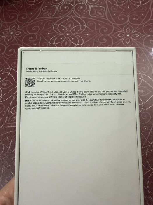 Iphone 15 pro max 512 GB silver