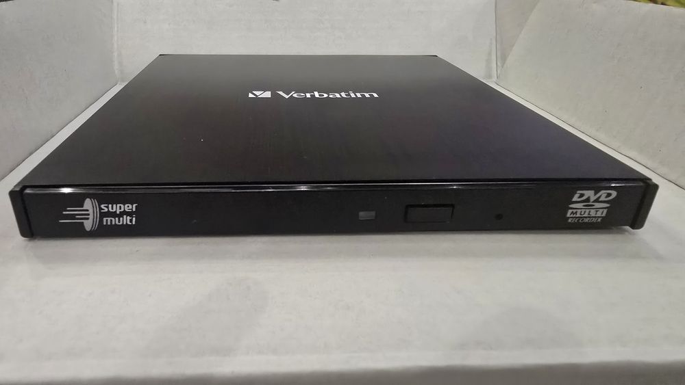 Оптично устройство Verbatim External Slimline 43886, външно, USB-C, четене/записване, черно
