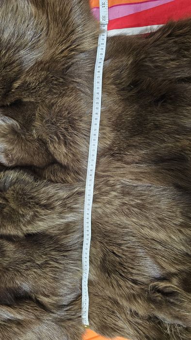 Palton Cojoc Geaca de blană naturala maro XXL 44