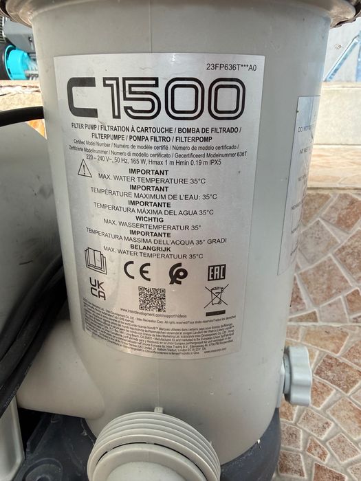 Помпа за басейн-INTEX C1500
