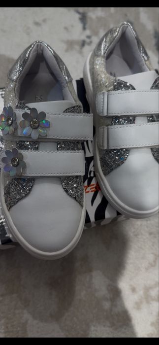 Туфли белые, детские, 28 размер!