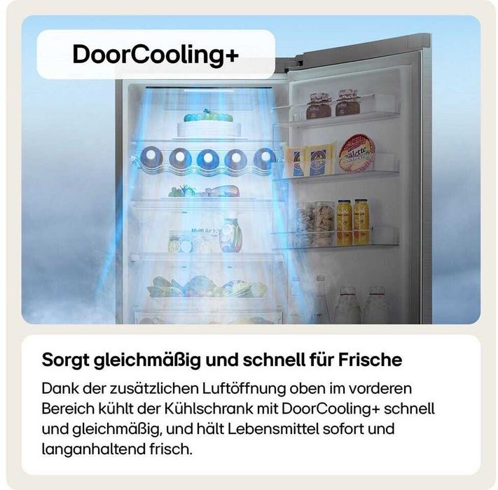 Хладилник с фризер LG GBV7280AEV 203см.