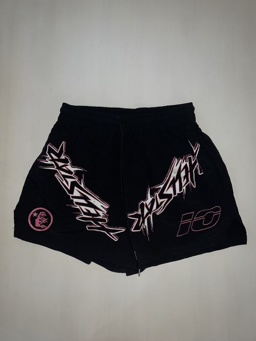 Hellstar Waxed Nylon Athletic Shorts