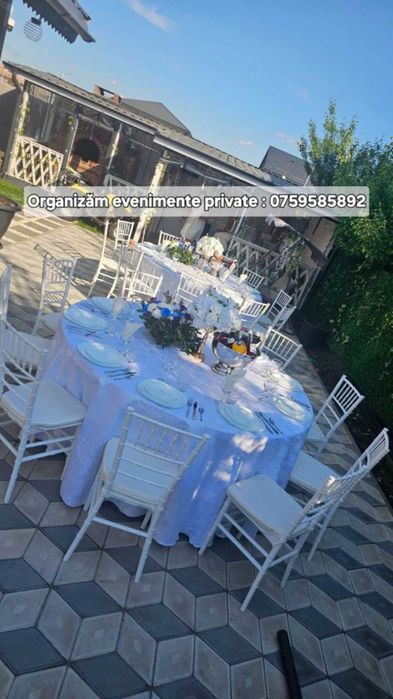 Corturi, mese, scaune chiavari de inchiriat pentru evenimente!