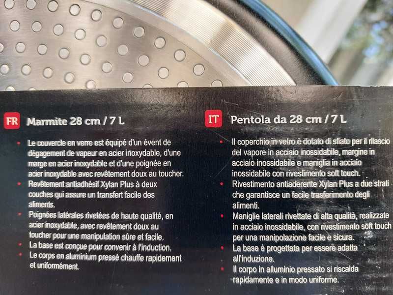 Cratiță aluminiu cu capac - Zokura "Primary" 28cm / 7L