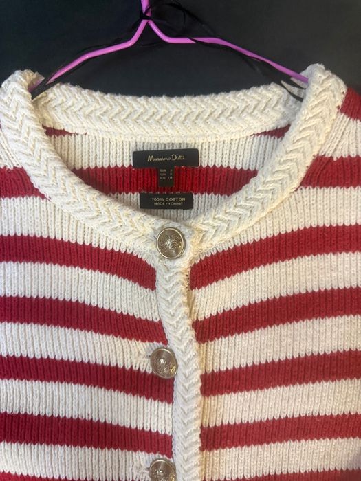 Жилетка на райета Massimo Dutti