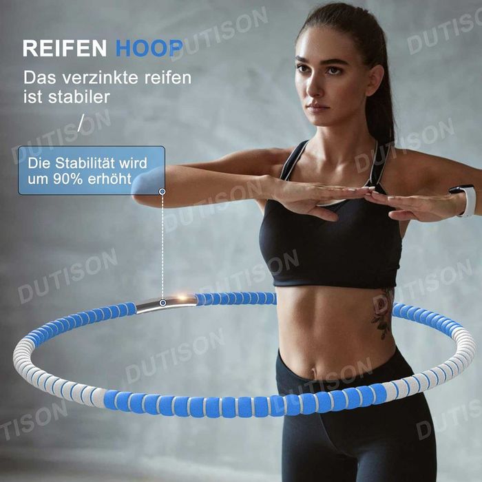 TBoonor Hula Hoop Обръч за възрастни, от неръждаема стомана