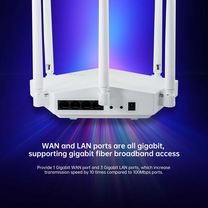 Дубандов Гигабитов Wi-Fi 6 рутер, подходящ за Starlink