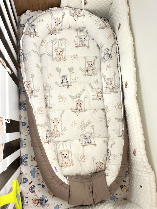 Бебешко гнездо Happy Jungle Комплект от 5 части Comfort