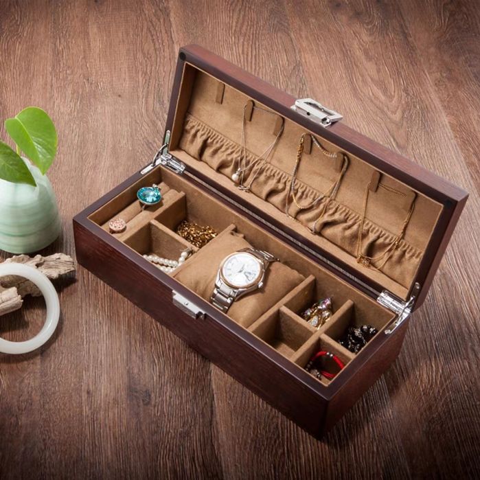 Деревянная Шкатулка для хранения драгоценностей