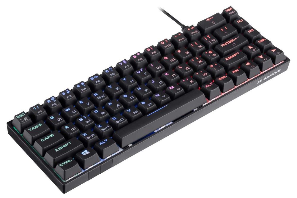 }Клавиатура игровая 2E GAMING KG380 RGB 68key Gateron Red Switch