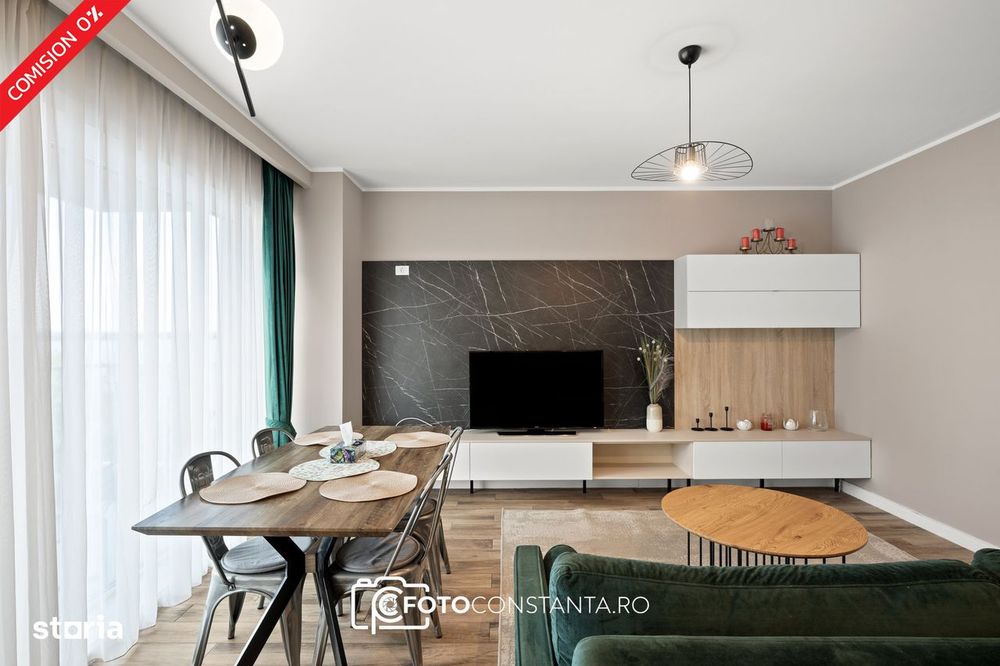 #Vedere lac : apartament mobilat cu 3 camere și 2 băi | Butoaie Mamaia
