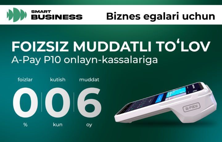 A-Pay P10 zamonaviy online kassa aparat va terminal