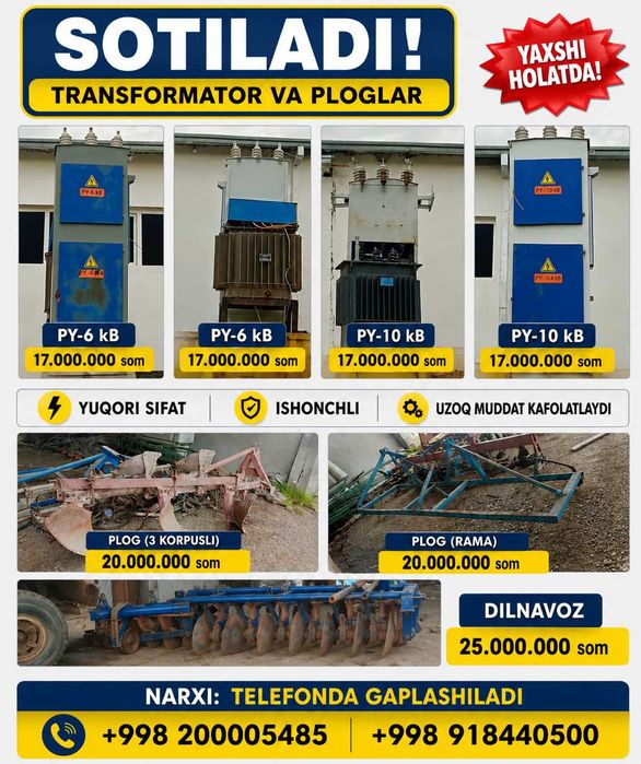 Transformator va ploglar