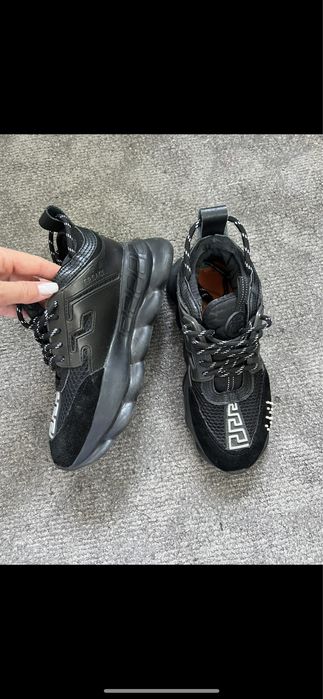 Versace chain reaction leather