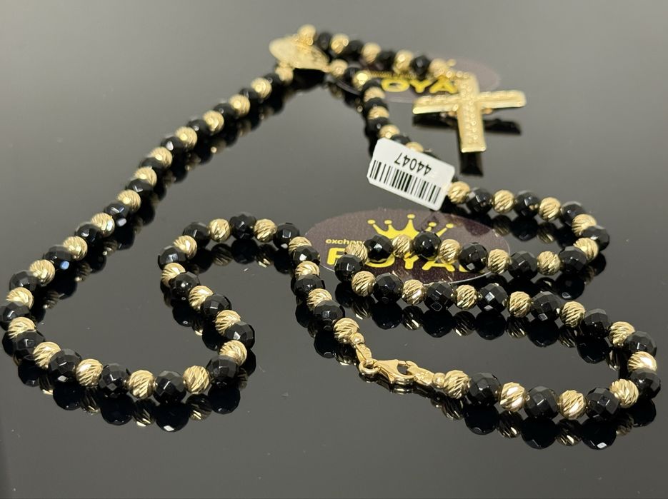 Bijuteria ROYAL : Lant/colier cu cruce AUR 14K Matanie / 34.67 GR 585