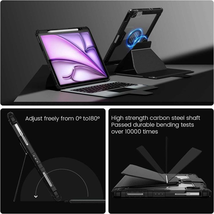 Nillkin за iPad Air 13 инча калъф с клавиатура(M2, 2024),iPad Pro 12.9