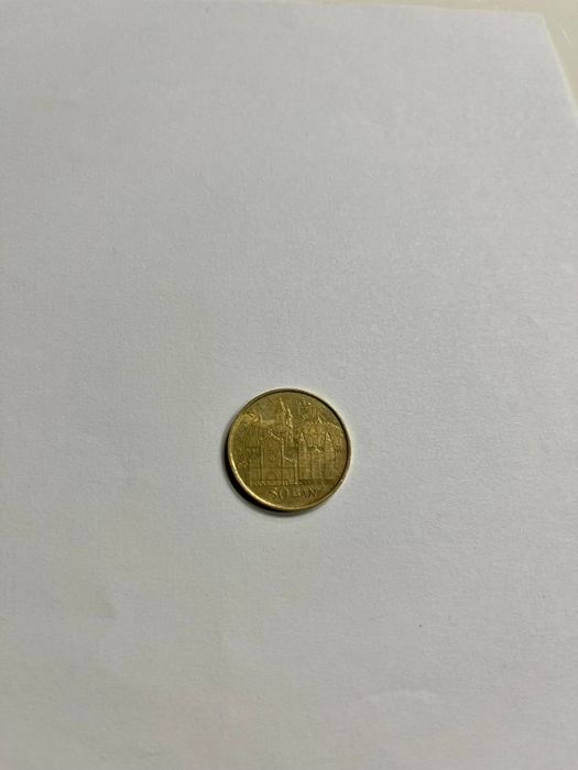 Moneda 50 bani Papa Francisc