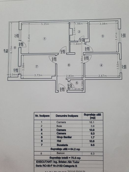 Apartament 3 camere decomandat - Mircea cel Bătrân - Iasi