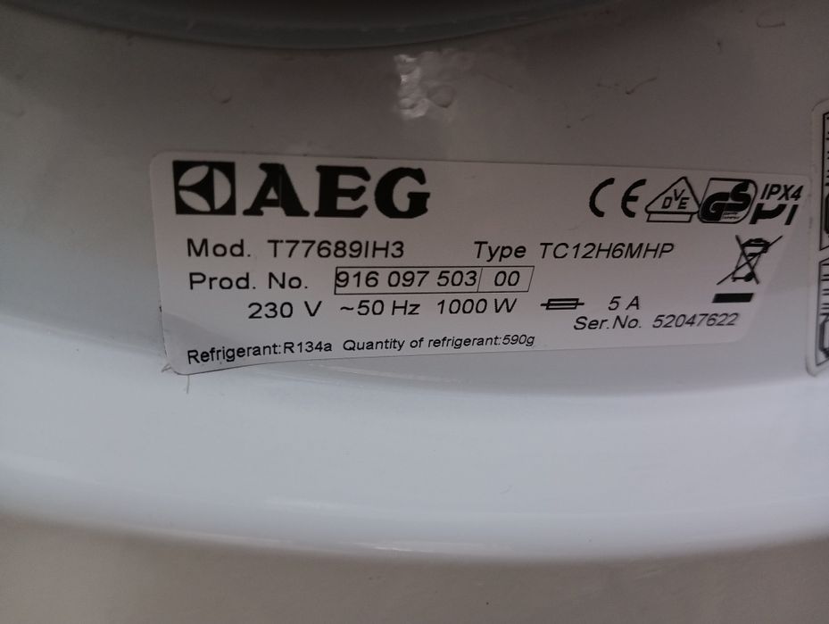 Сушилня с термопомпа Аег Aeg Protex Plus 8 кг.А+++ 24 месеца гаранция!