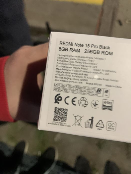 Redmi note 15 pro 8/256 black NEW