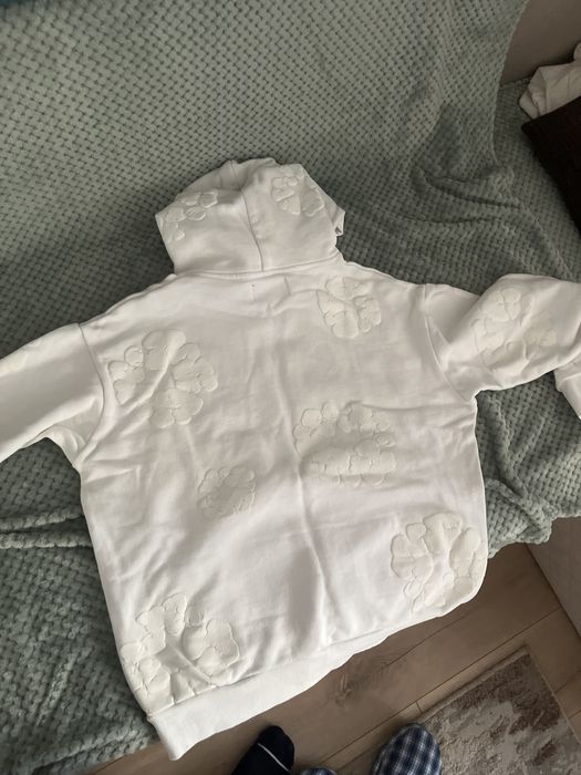 Hanorac denim tears alb