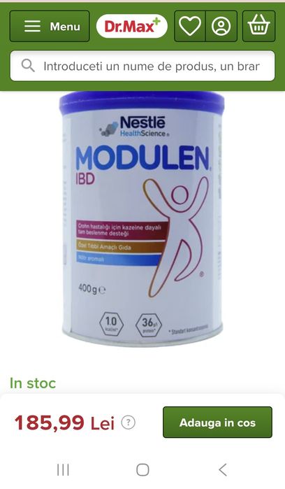 Nestlé Modulen IBD-supliment alimentar boli inflamatoare 1 cutie 400gr