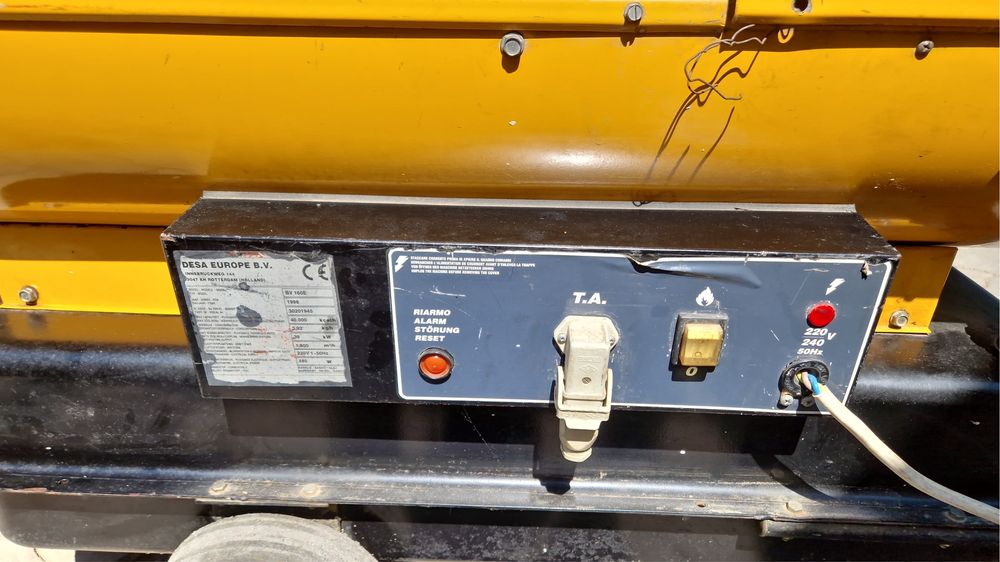 Tun aer cald motorină MASTER 39kW – pornește impecabil