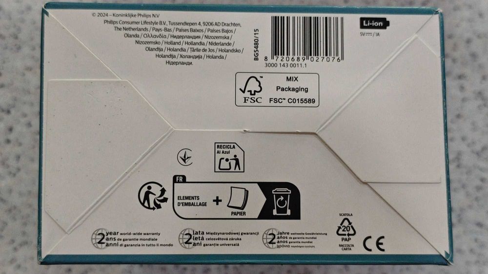 Aparat de ras si tuns corporal cu sita metalica hipoalergenica PHILIPS BG5480/15