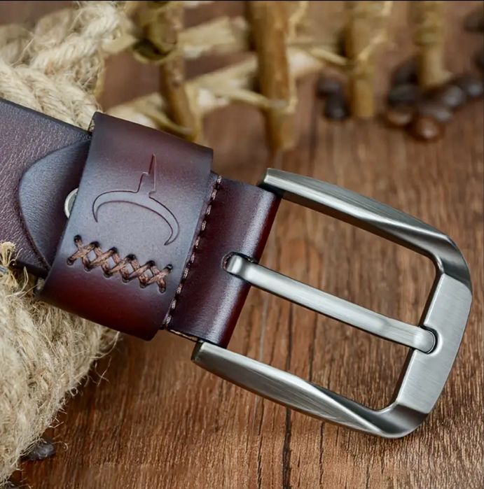 Мъжки модерен колан COWATHER*/Премиум естест.телешка кожа -10%Промоция