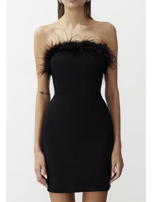 платье женское черное короткое