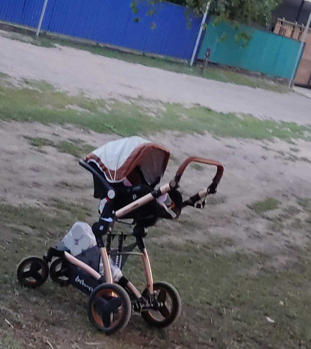 Детская коляска с авто креслом